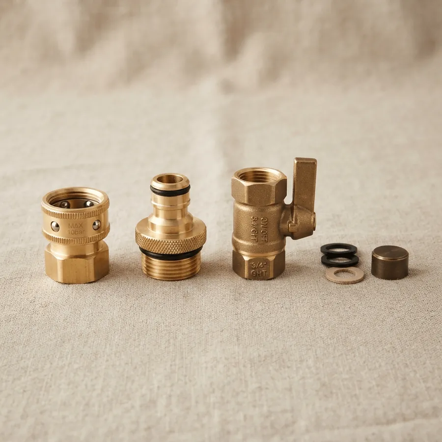 Brass Hose Connector Set