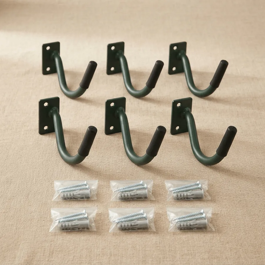 Garden Tool Hooks, Pack of 6