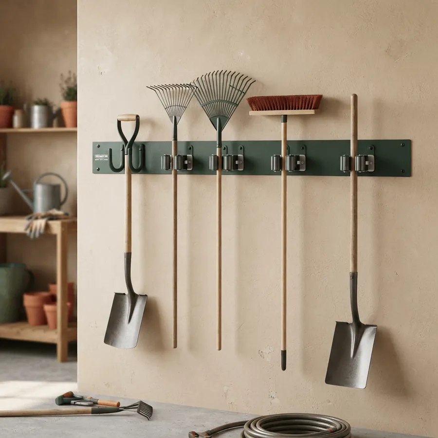 Wall-Mounted Tool Rack